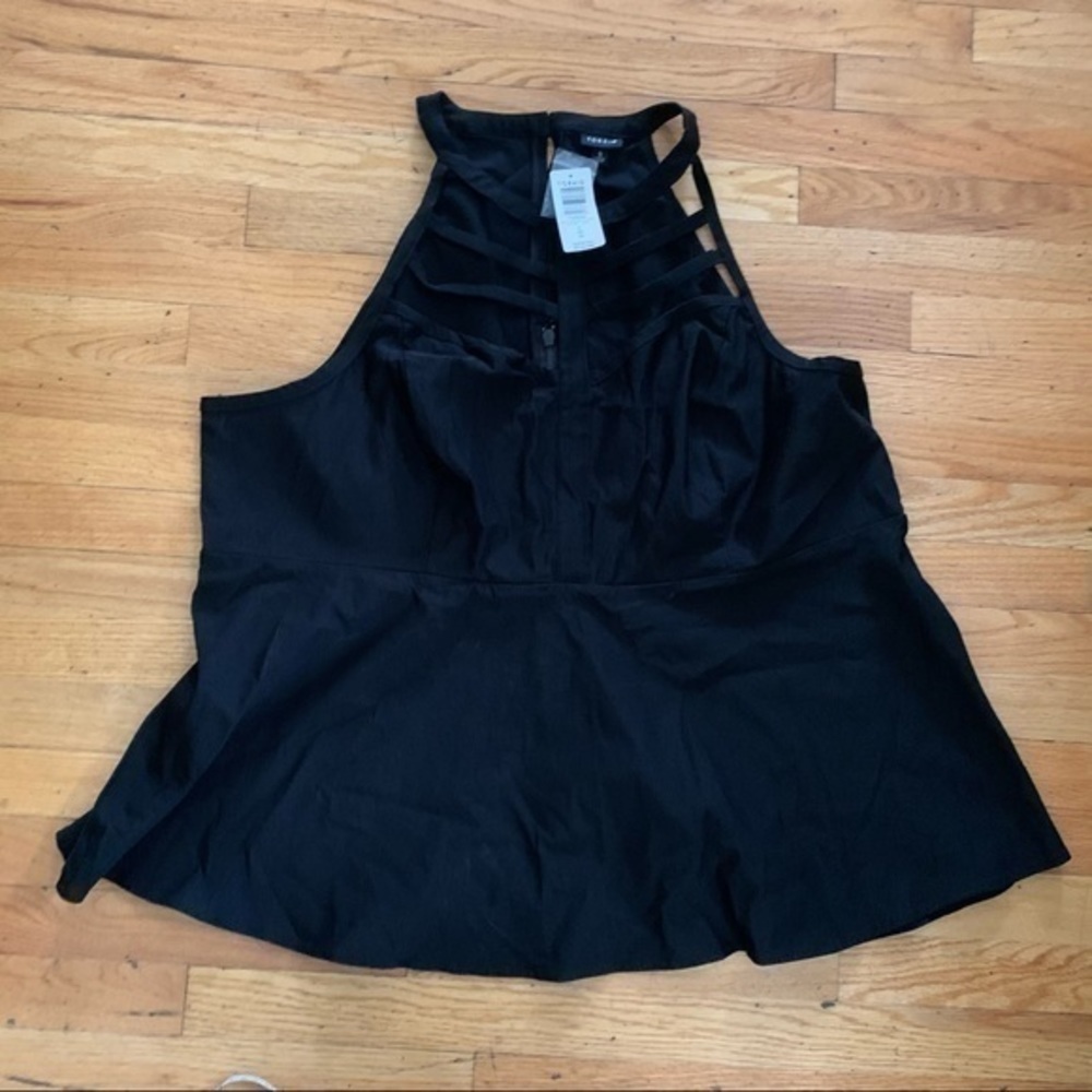 NWT Torrid size 5 black peplum top - Picture 4 of 10